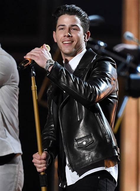Leather Jacket Junkie Nick Jonas