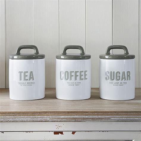 Retro Tea Coffee Sugar Containers