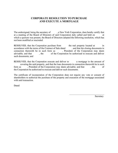 37 Free Corporate Resolution Templates [& Forms] ᐅ TemplateLab