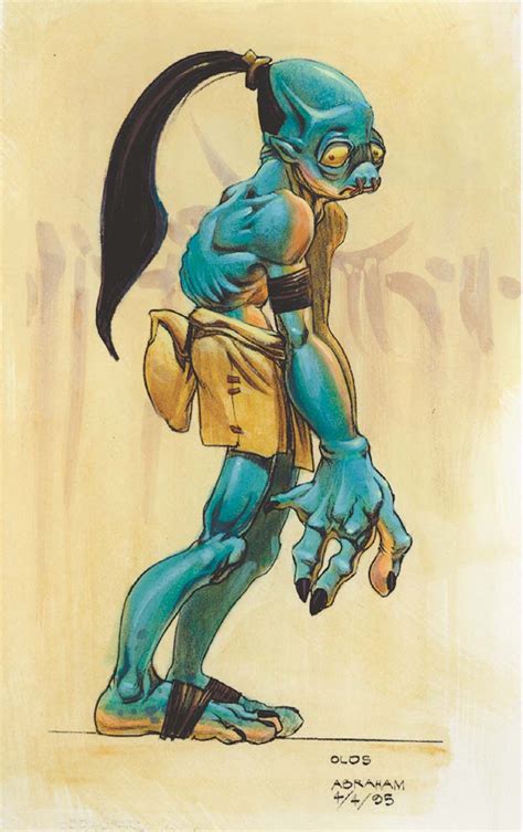 Concept Art Of Abe From Oddworld Abes Oddysee By Steven Olds