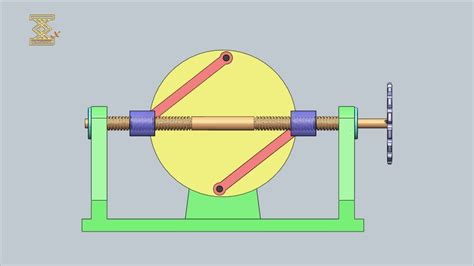 Lever Screw Disk Rotation Mechanism Youtube
