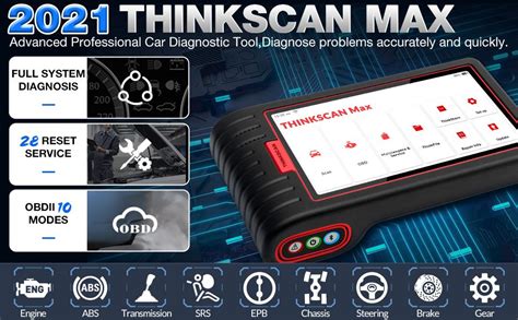 thinkcar thinkscan max full systems obd2 diagnostic scanner 28 reset service