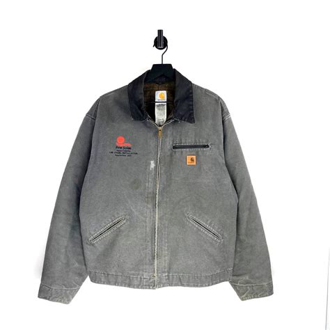 Vintage Vintage Carhartt Detroit Jacket Size 2xl Gray Blanket Grailed