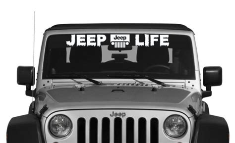 Jeep Life Vinly Window Decal Stickers