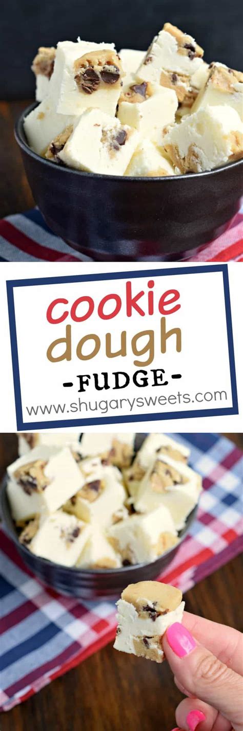 Easy And Delicious White Chocolate Cookie Dough Fudge Is The Dessert