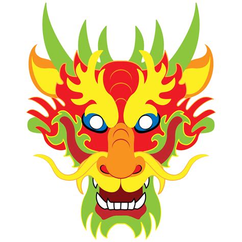 400 x 518 png 43 кб. Chinese Dragon Mask Template | Free Printable Papercraft Templates