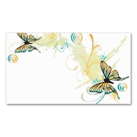 115 people downloaded them last week! Butterflies Profile Card Business Card Templates | Graphic design business card, Business cards ...