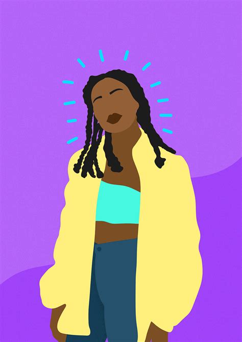 Download Beautiful Black Woman Digital Artwork Wallpaper