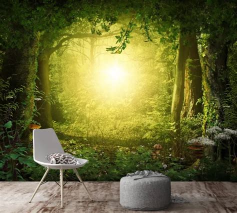 3d Sunshine Forest E873 Wallpaper Mural Paper Wall Print Indoor Murals Ca Honey 25 90 Picclick