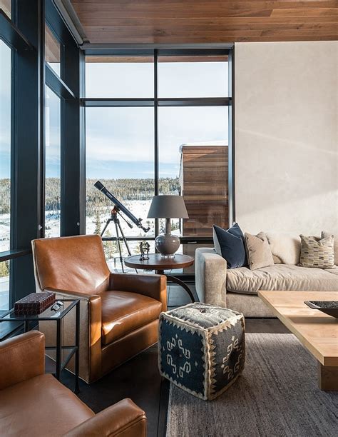 We can now embrace these beautiful pieces of furniture and decor while maintaining a distinctly masculine appeal. Modern Mountain Retreat by Pearson Design Group | Ikea Decora