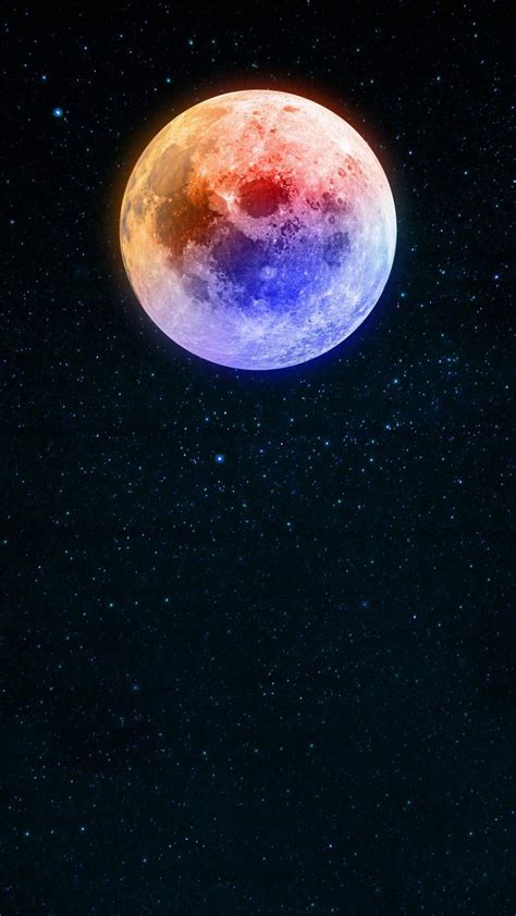 Colorful Moon Iphone Wallpapers