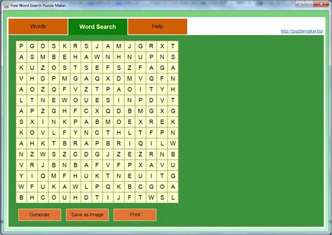 Word Search Puzzle Maker Free Online Printable Free Printable Templates