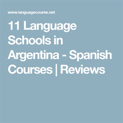 11 Language Schools In Argentina Spanish Courses Reviews Spanish