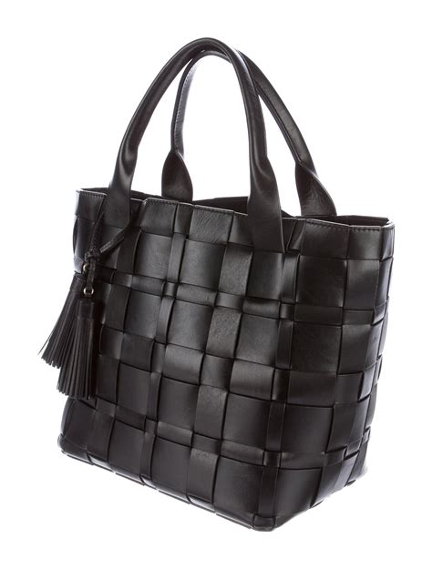 Michael Michael Kors Woven Leather Satchel Handbags Wm521268 The