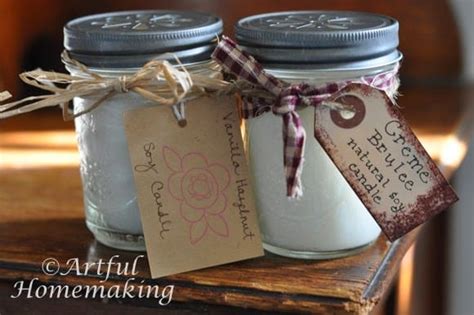 Make Your Own Mason Jar Soy Candles Tutorial Artful