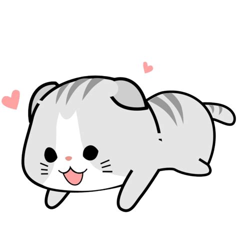 Sticker Kawaii Cute Pink Soft Cat Kawaii Cute Cats Png Clipart Full