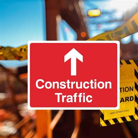 Construction Site Traffic Management Signs