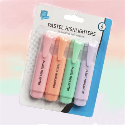 Pastel Highlighter Pens Stationary