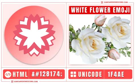 White Flower Emoji Copy Paste Meaning Unicode