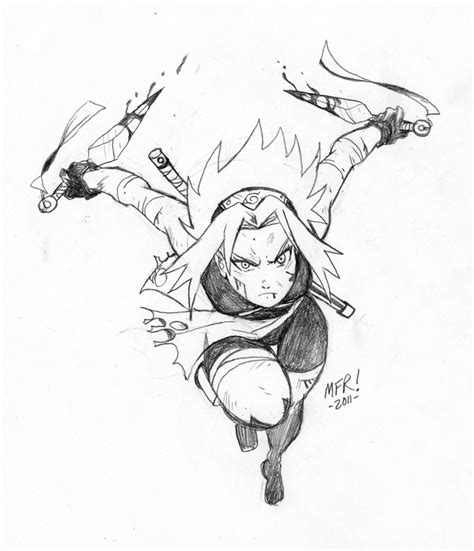 Quick Sketch Sakura Haruno By The Pooper On Deviantart