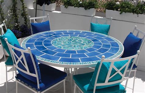 Materials needed for diy mosaic table an outdoor table with a smooth surface either made of pressure treated wood, glass or cement. Handmade tile mosaic tabletop jungla #2 in 2020 | Mosaic ...