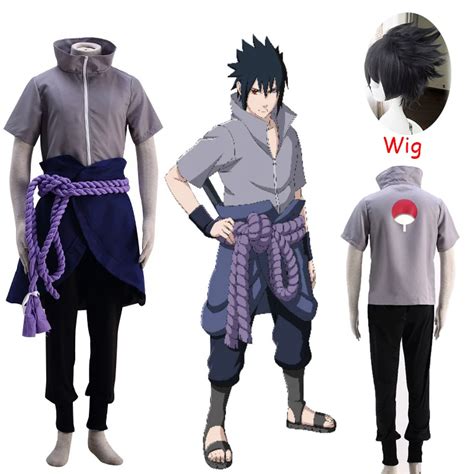 2020 Uchiha Sasuke Cosplay Costume Anime Naruto Shippuden Clothing