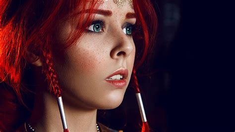 Triss Merigold Kristina Borodkina The Witcher 3 Wild Hunt Redhead