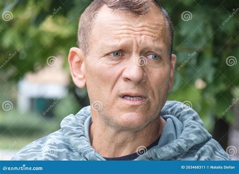 Portrait Of A Sixty Year Old Handsome Athletic Man Stock Image Image