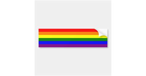 Gay Pride Rainbow Bumper Sticker Zazzle