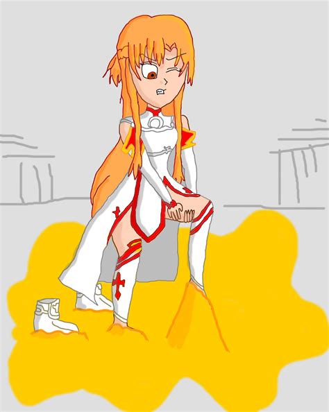 Guess this dancer learned the hard way why you never question the walls xd. Asuna Stuck In Glue by Comptor on DeviantArt