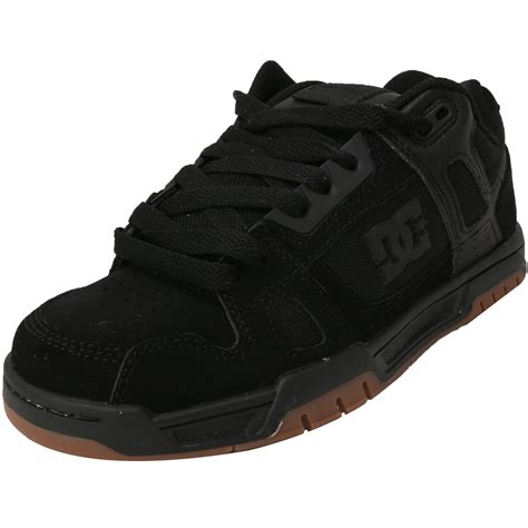 Dc Shoes Dc Mens Stag Black Gum Ankle High Leather Skateboarding Shoe 8m