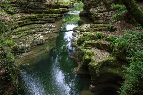River In Gorge Or Ravine Stock Image Image Of Serenity 25602253