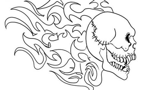 For boys and girls, kids and adults, teenagers and toddlers, preschoolers and older kids at school. Skull of Death Coloring Page | Coloring Sky