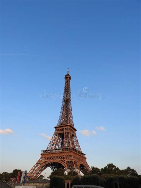 Eiffel Tower In Night Light Editorial Stock Photo Image