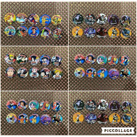 Voltes 5 And Voltron Pogs Repack Set Of 10 Naruto Dragon Ball Z