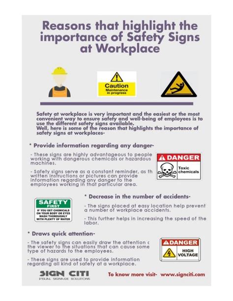 Reasons That Highlight The Importance Of Safety Signs At Workplace