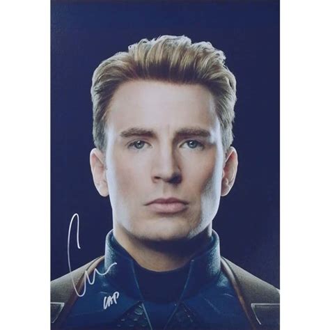 Captain America Chris Evans Signed Photo