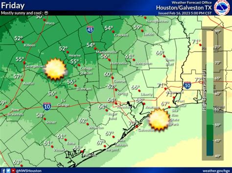 Houston Weather Forecast Cold Night Will Lead Into A Sunny Friday