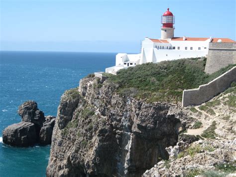 Lighthouse At Cape Sagres Portugal Beautiful Places End Of The