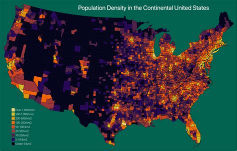 the population density of the us by county mapporn printable map of usa hot sex picture