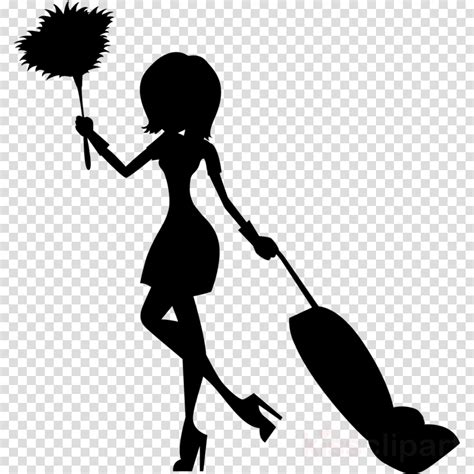 Cleaning Lady Clipart Black And White 10 Free Cliparts Download