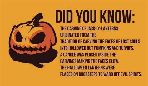 Did You Know Halloween Fun Facts Halloween Jack O Lanterns