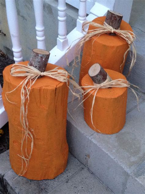 Tree Stump Pumpkins Use Them Year After Year Halloween Selber