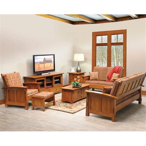 Missoula Amish Living Room Furniture Set Mission Cabinfield Fine