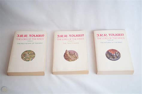 Vintage Lord Of The Rings Trilogy Jrr Tolkien Hobbit Ballantine Books