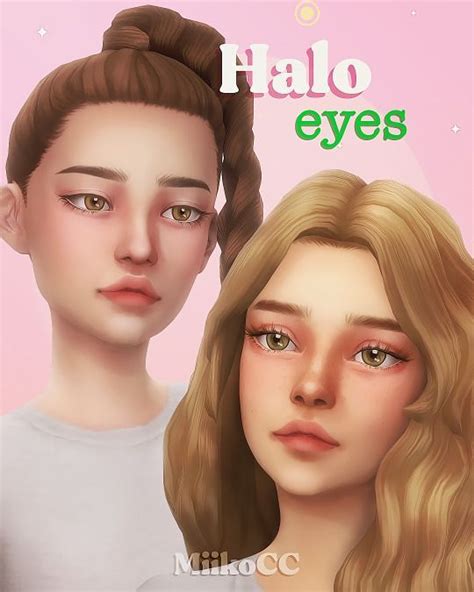 Halo Eyes By Miiko Cc S4 Mm In 2021 Sims Sims 4 Body Mods Sims 4