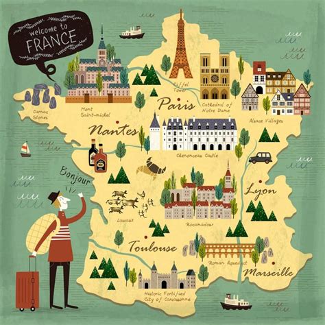 Best Places To Visit In France Map Best Map Of Middle Earth