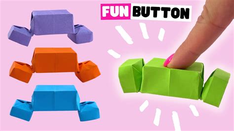 How To Make Origami Button Easy Folding Paper Button Toy Easy Paper