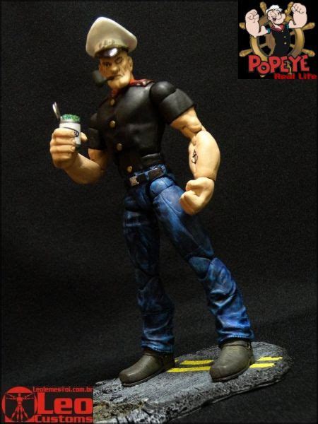 Popeye The Sailor Man Real Life Original Custom Action Figure