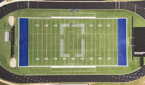 An Aerial View Of A Football Field Surrounded — Photo — Lightstock